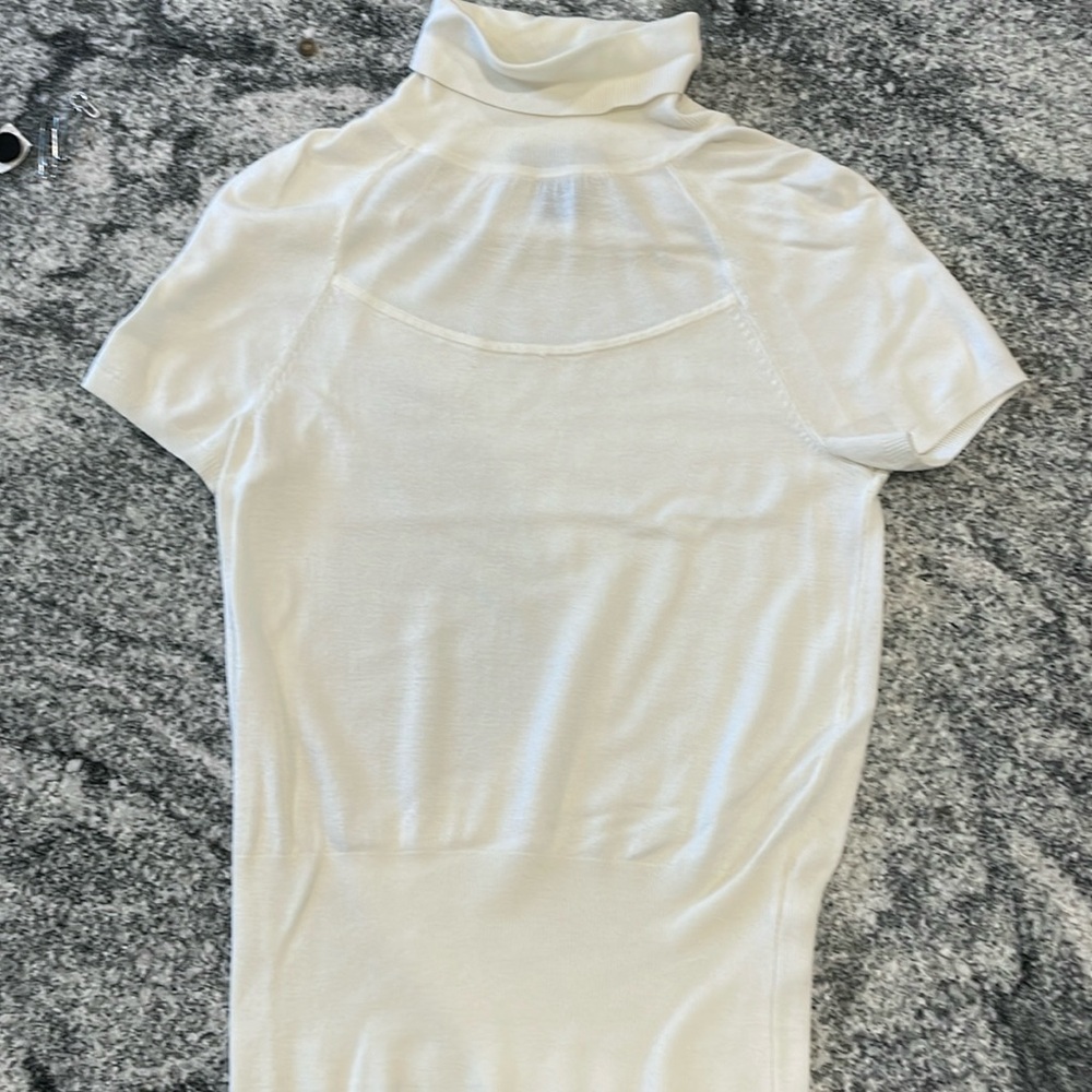 Turtleneck short sleeve sweater